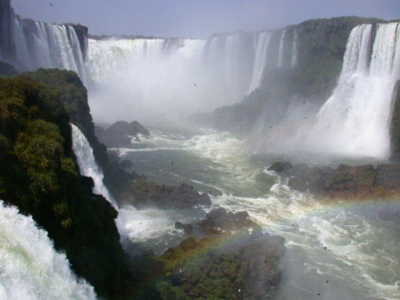 The biggest of the 275 Iguazu Falls is Garganta del Diablo (Spanish) or Garganta do Diabo (Portuguese).