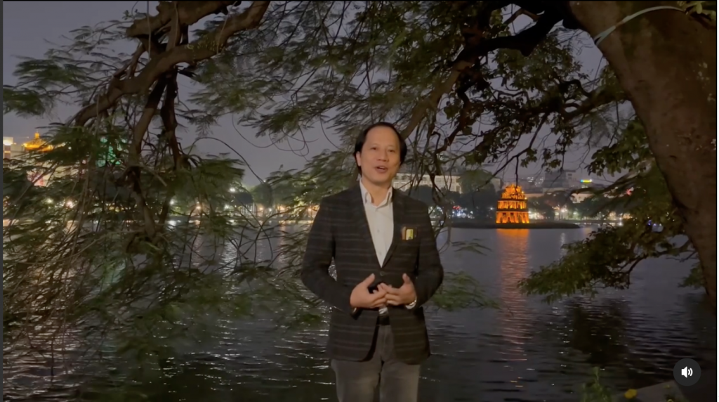 A screenshot of a video tribute from Ha Long Bay