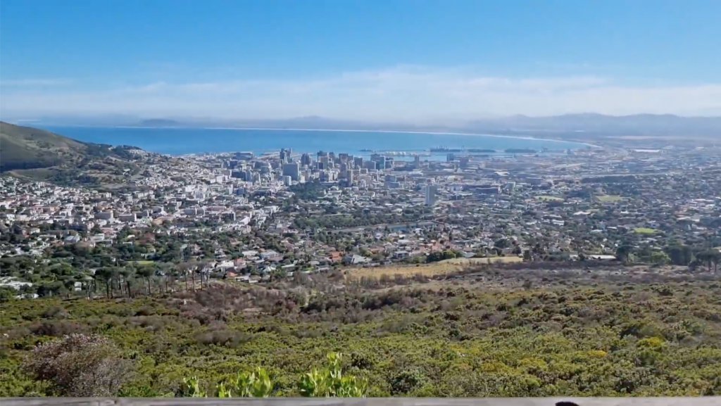 A screenshot of a video tribute from Table Mountain Aerial Cableway